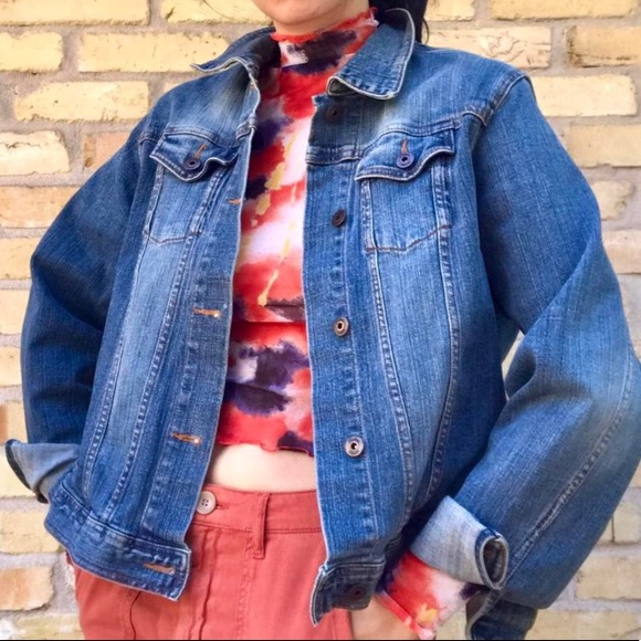 sheer mesh top w abstract watercolor color pattern - Picture 4 of 4